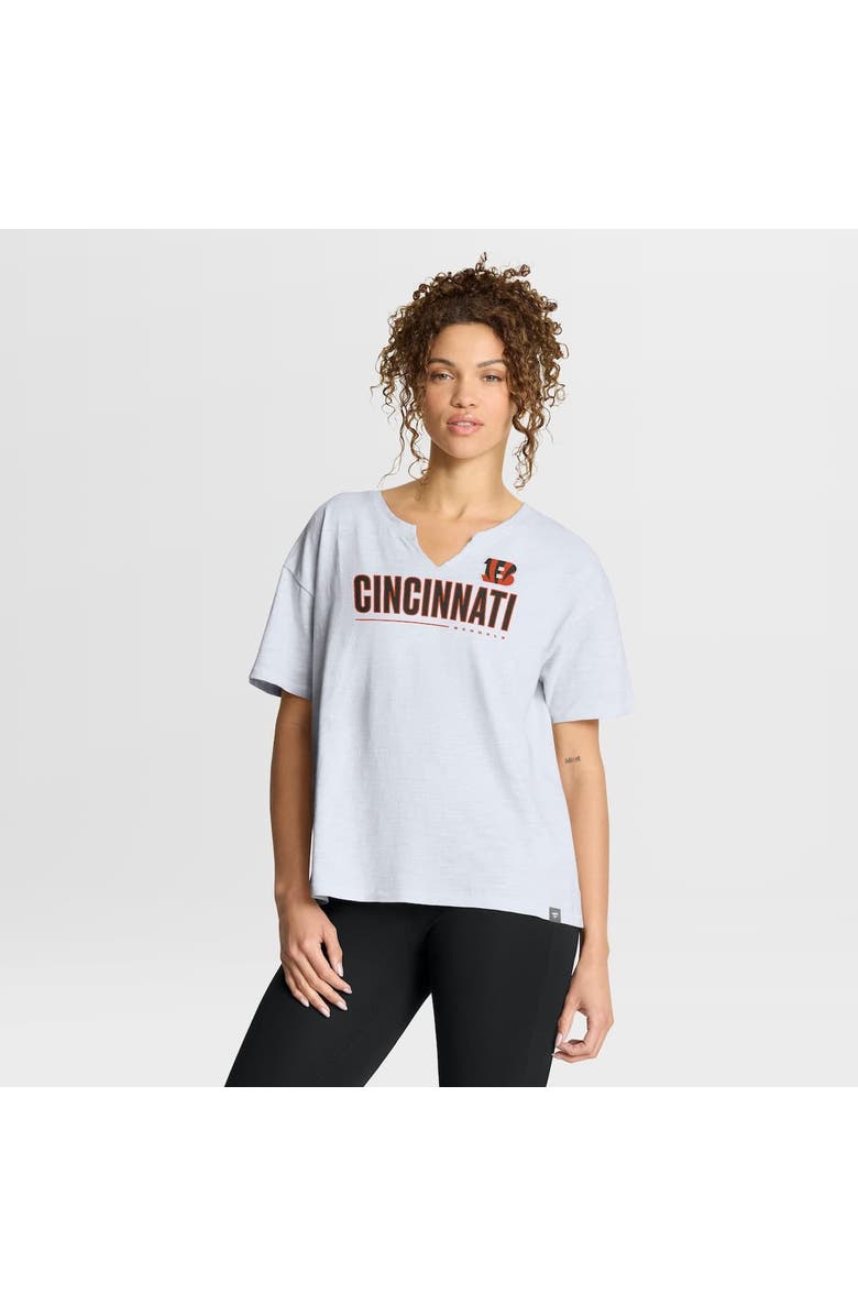 FANATICS Women's Fanatics White Cincinnati Bengals Redzone Slub Boxy T-Shirt, Alternate, color, White