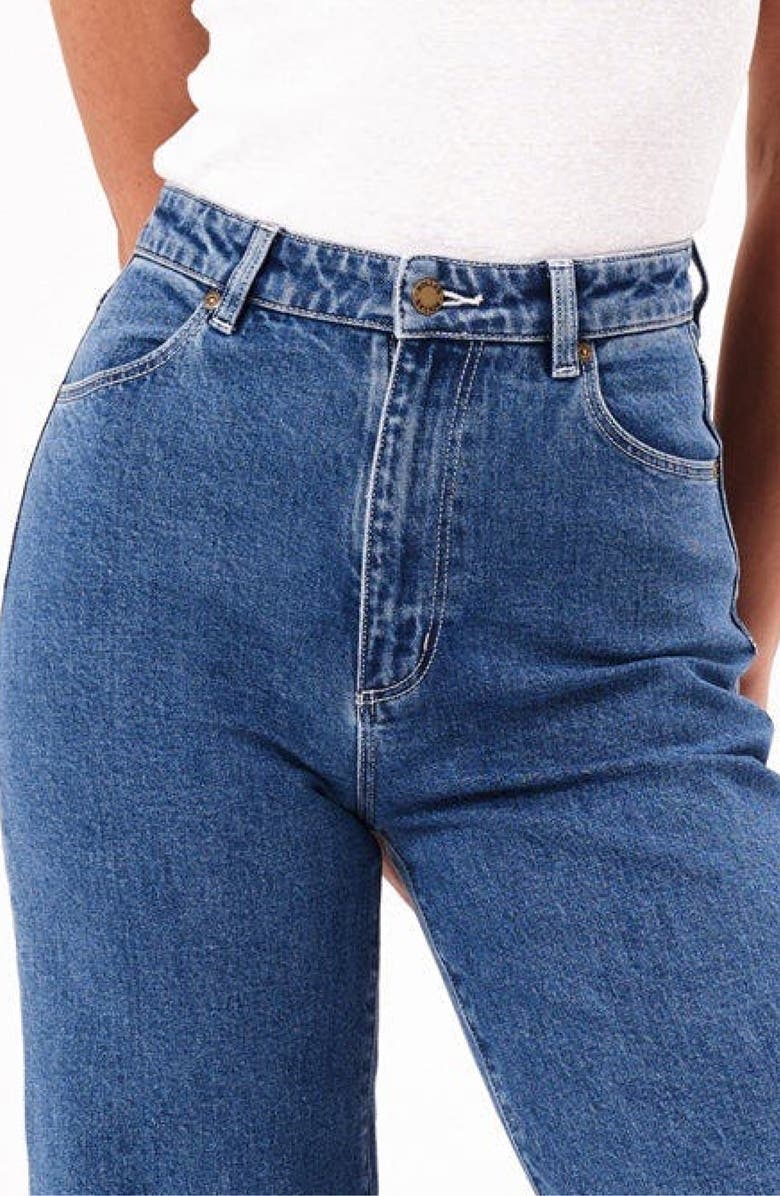 Rolla’s Sailor Scoop Breaker Wide Leg Ankle Jeans, Alternate, color,