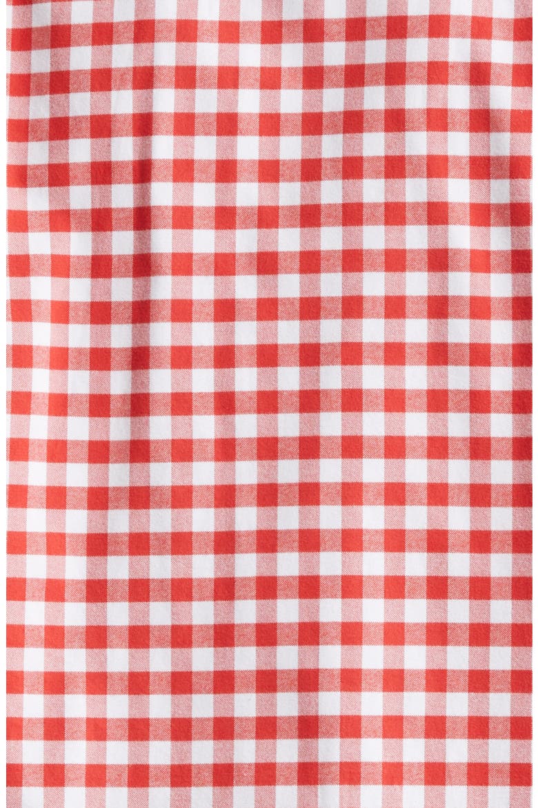 Gingham Cotton Zip Front Shirt Jacket, Alternate, color, RED