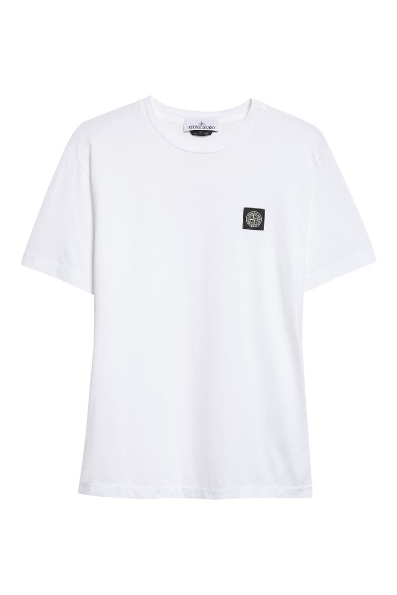 Compass Logo Patch Short Sleeve T-Shirt, Alternate, color, V0001 WHITE