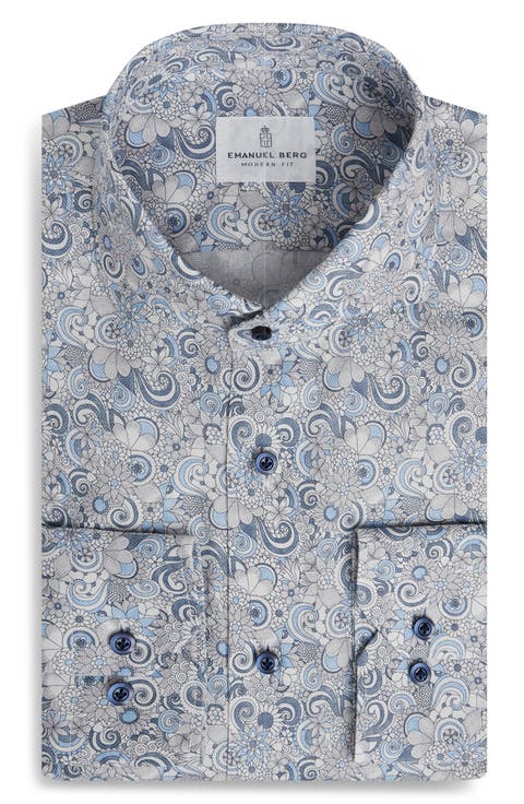 Paisley Natural Stretch Yoga Twill Dress Shirt