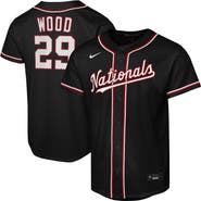 Nike Youth Nike James Wood Black Washington Nationals Fashion Replica Player Jersey