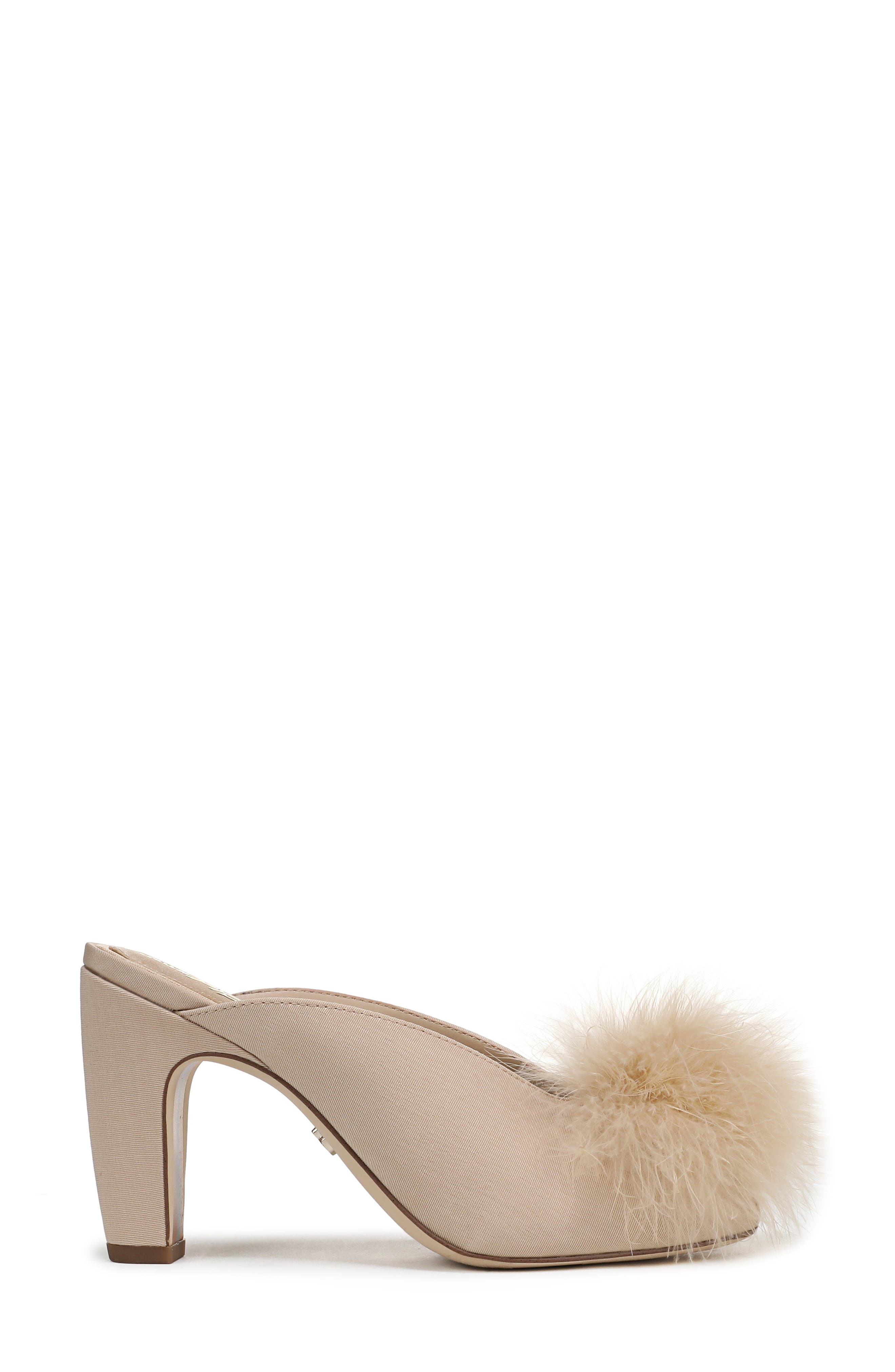 Sam Edelman Witney Feather Embellished Pump, Alternate, color, Honey Sand