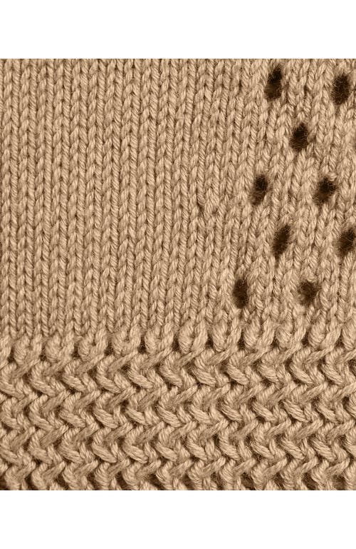 Lands' End Drifter Large Collar Zip Front Cardigan Sweater In Brown
