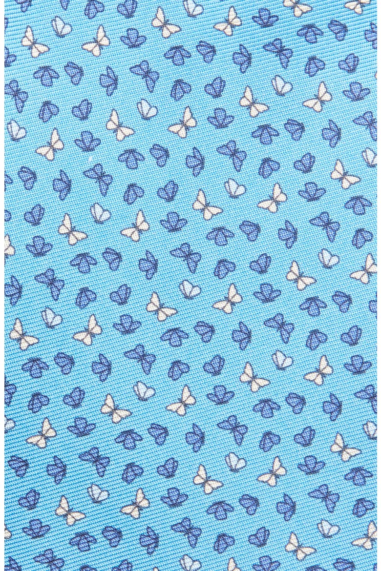 Butterfly Silk Tie, Alternate, color, BLUE