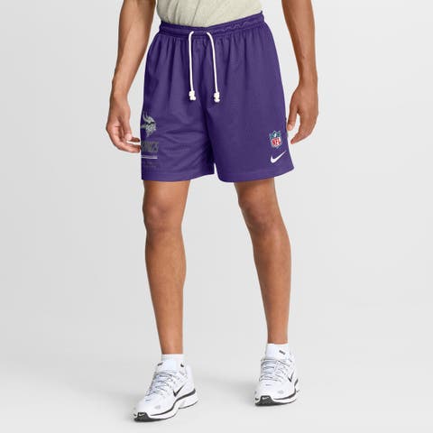Men's Nike  Purple/Platinum Minnesota Vikings Sideline Standard Issue Dri-FIT Reversible Shorts