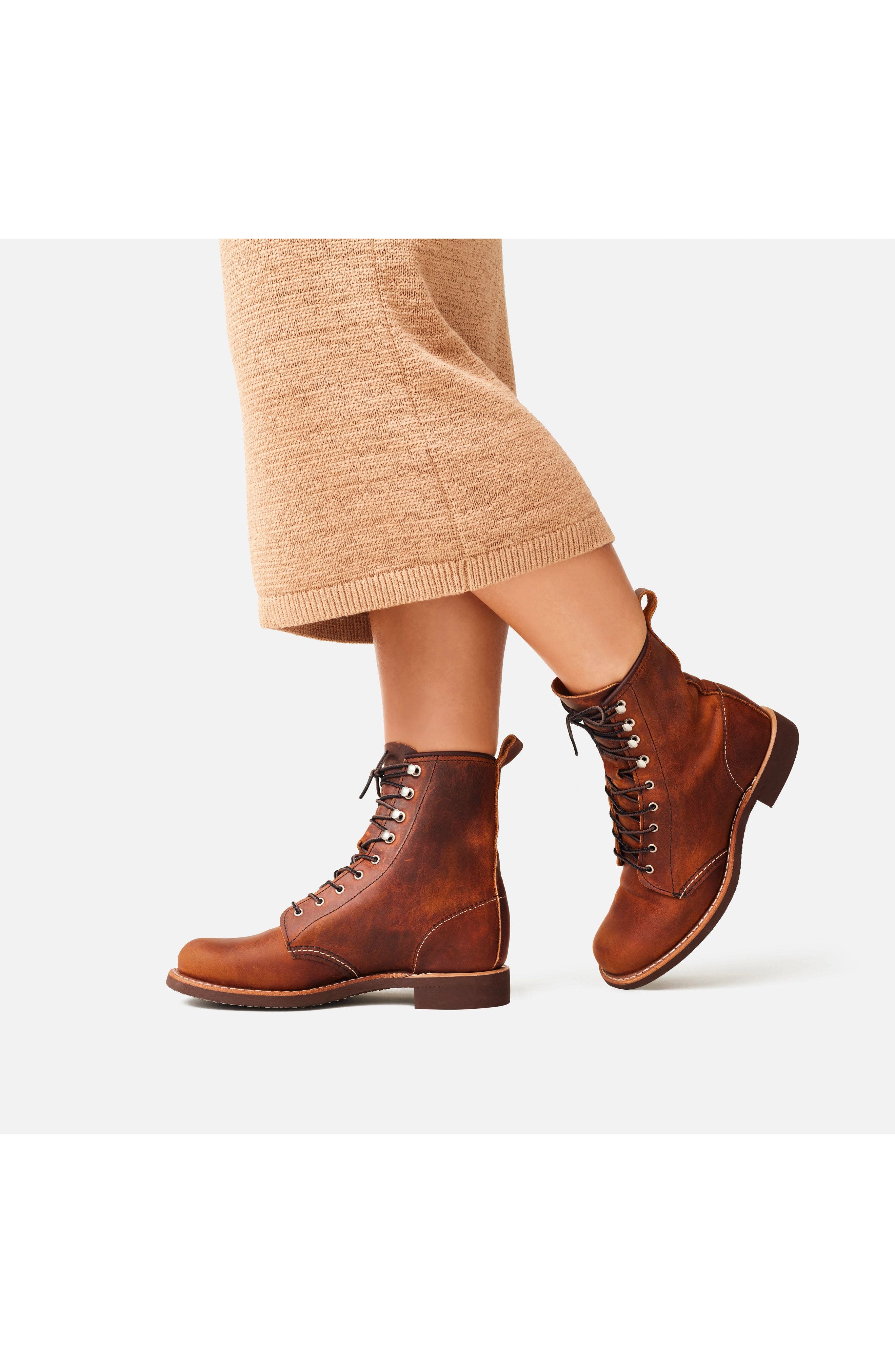 Red Wing Heritage Silversmith Full Grain Leather Boot, Alternate, color, Copper Rough & Tough