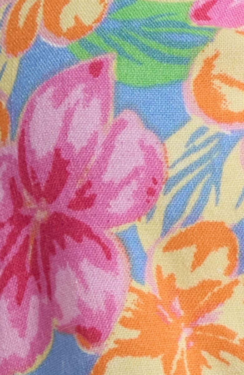 Rip Curl Malibu Cove Short Sleeve Peplum Crop Top, Alternate, color, Blue