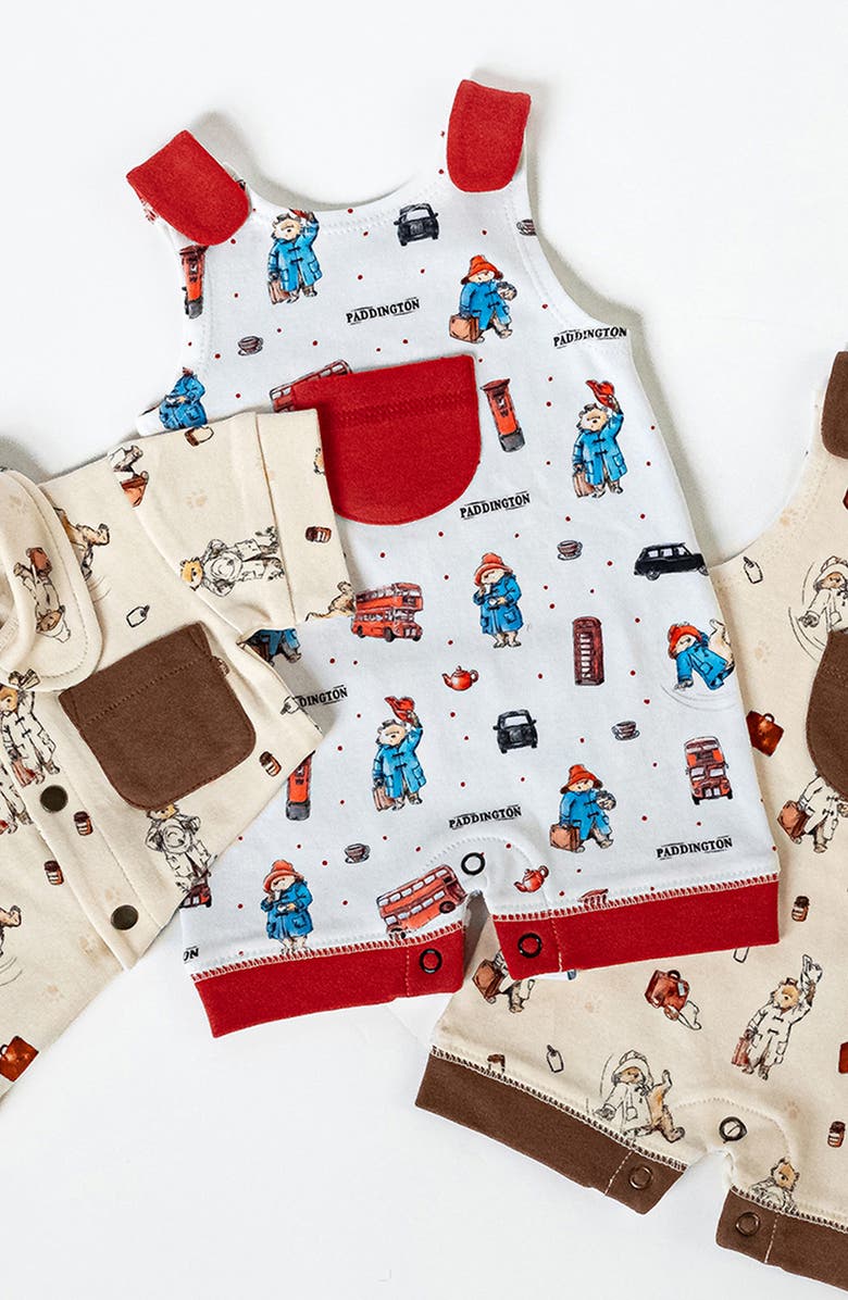 L'ovedbaby x Paddington Bear<sup>™</sup> Sleeveless Organic Cotton Romper, Alternate, color, London Paddington