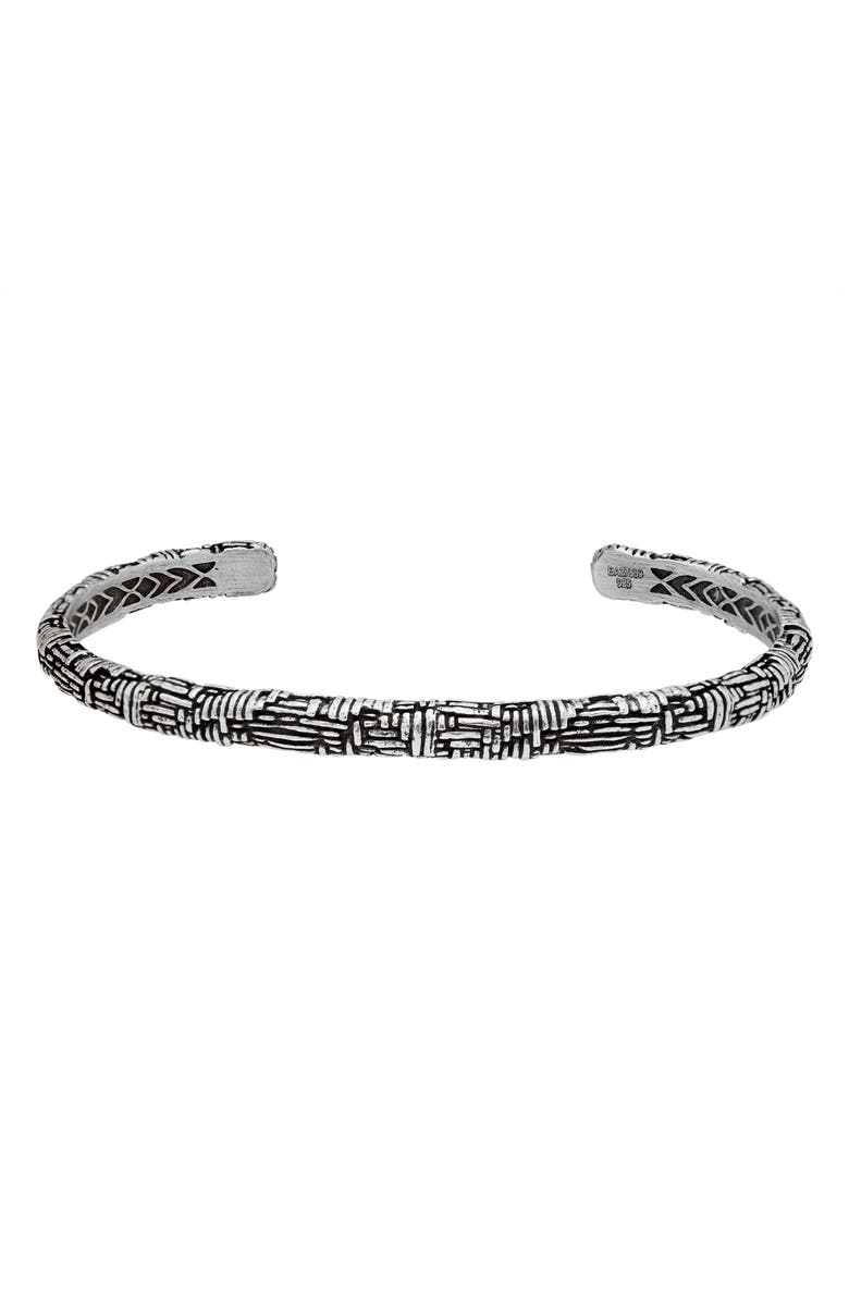 John Varvatos Men's Artisan Sterling Silver Cuff Bracelet, Main, color, Silver