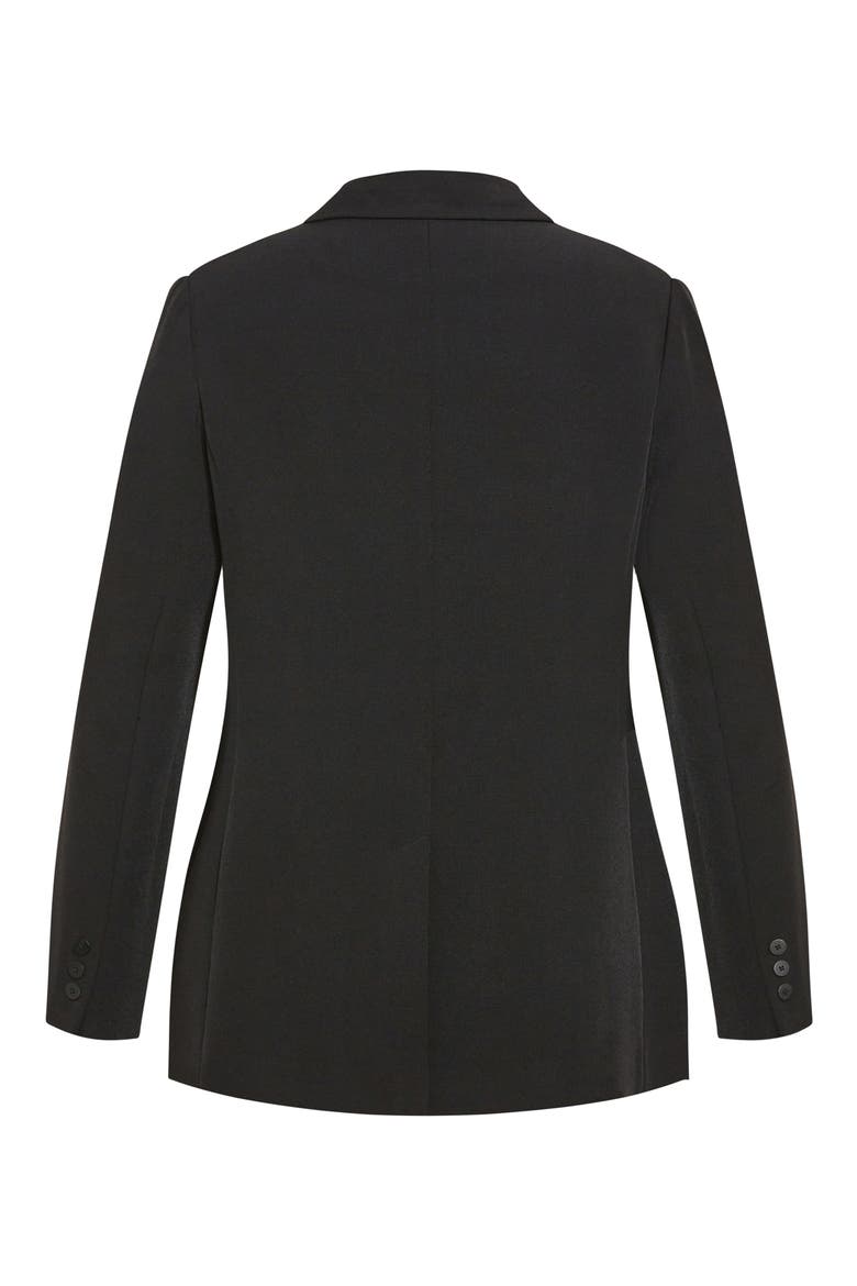 Alexis Oversize Double Breasted Blazer, Alternate, color, BLACK