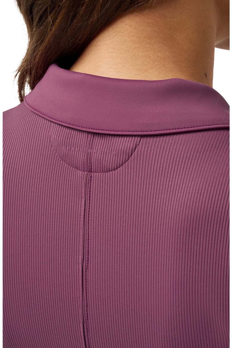 Midline Zip Polo Tank, Alternate, color, DAMSON