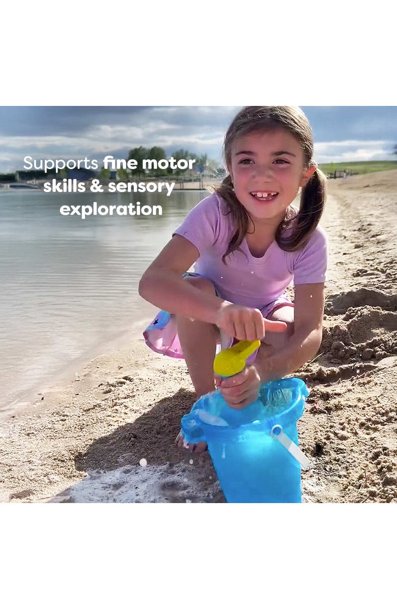 HABA Toddler Bath Toys Bubble Bath Kids Whisk - for Kids' Sensory Play, Motor Skills, and Bath Time Fun, Blue, Alternate, color, Blue Multi