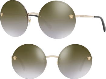 Versace Medusa Logo 59mm Large Round Sunglasses Versace Medusa Logo 59mm Large Round Sunglasses | Nordstromrack main image 4