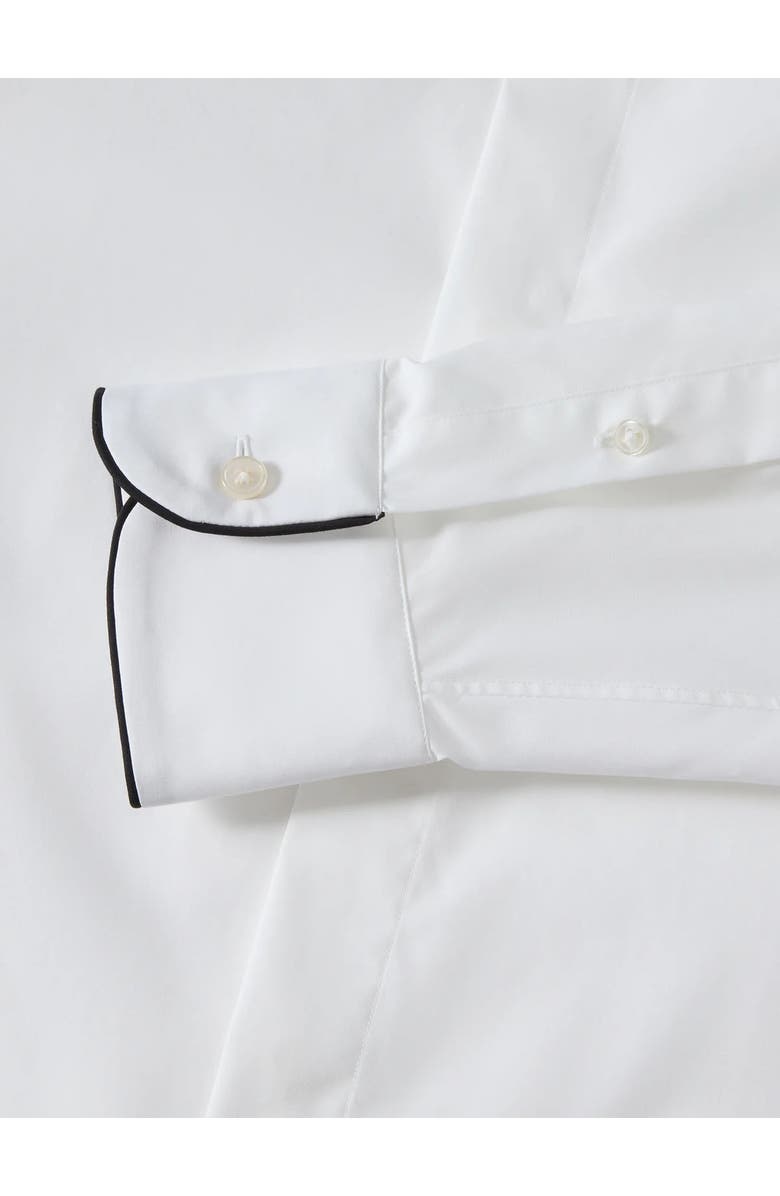 Robert Talbott Reeves Piped Formal Shirt in Contemporary Fit, Alternate, color, White