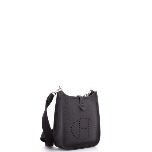 Pre-owned Hermes Hermes Evelyne Bag Gen Iii Clemence Tpm In Black