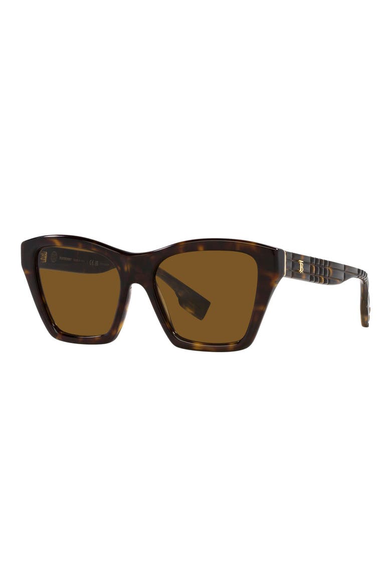 Arden 54mm Square Sunglasses, Alternate, color, DK HAVANA