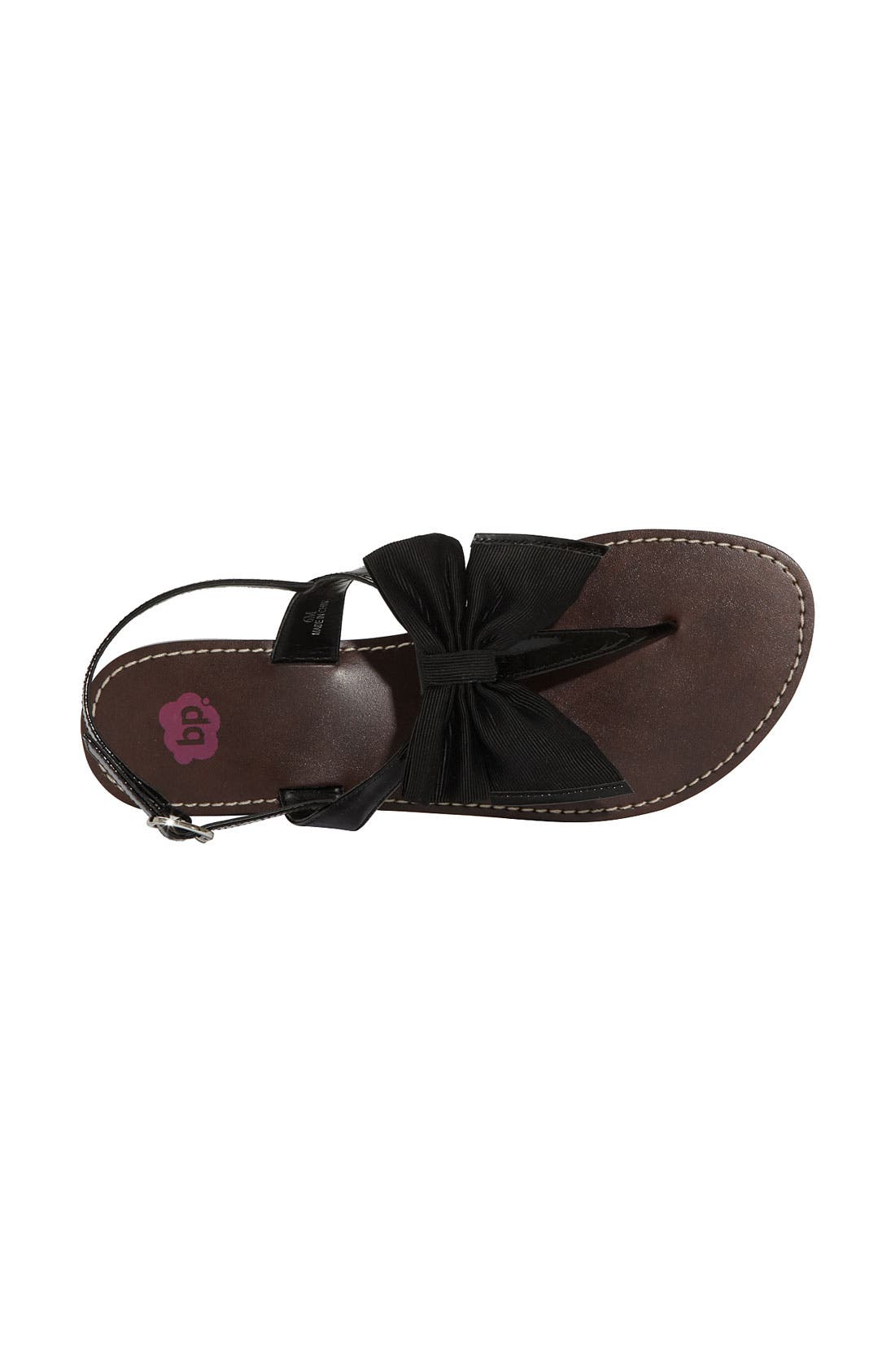 'Valentine' Sandal, Alternate, color, BLACK