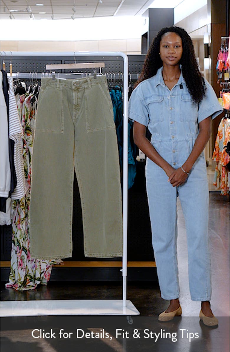 Sefton Pleated High Waist Barrel Jeans, sales video thumbnail