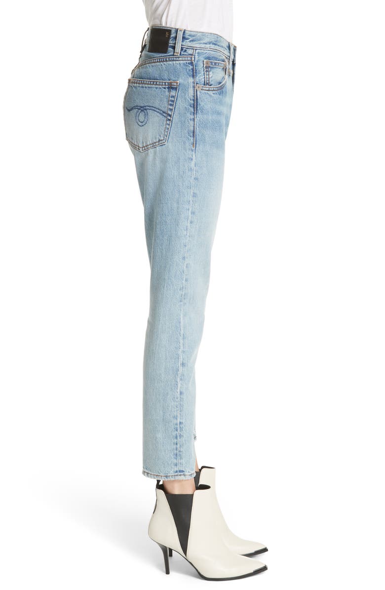 R13 Milf Straight Leg Jeans, Alternate, color, 