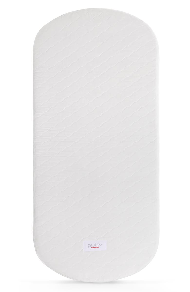 babyletto Hula Pure Coco Core Nontoxic Oval Crib Mattress & Water Repellent Cover, Alternate, color,