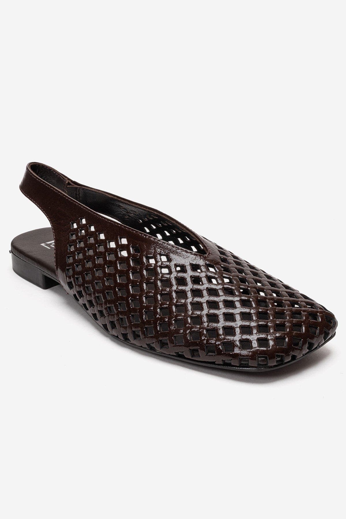 Delizia Leather Slingback Shoe, Alternate, color, Brown