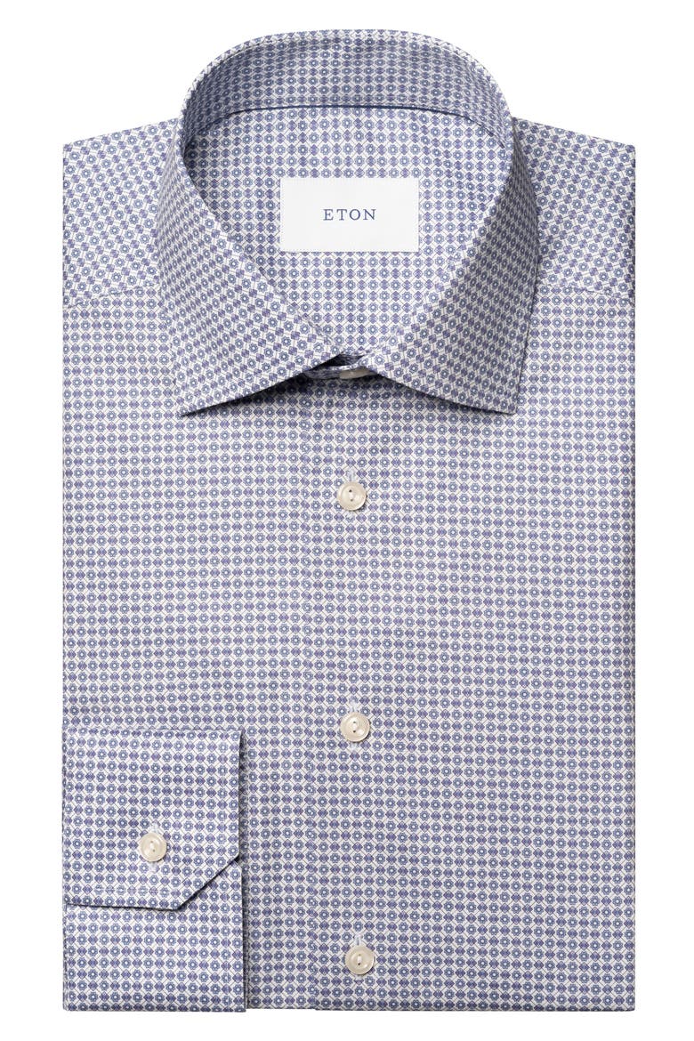 Contemporary Fit Micro Print Shirt, Alternate, color, MEDIUM PURPLE