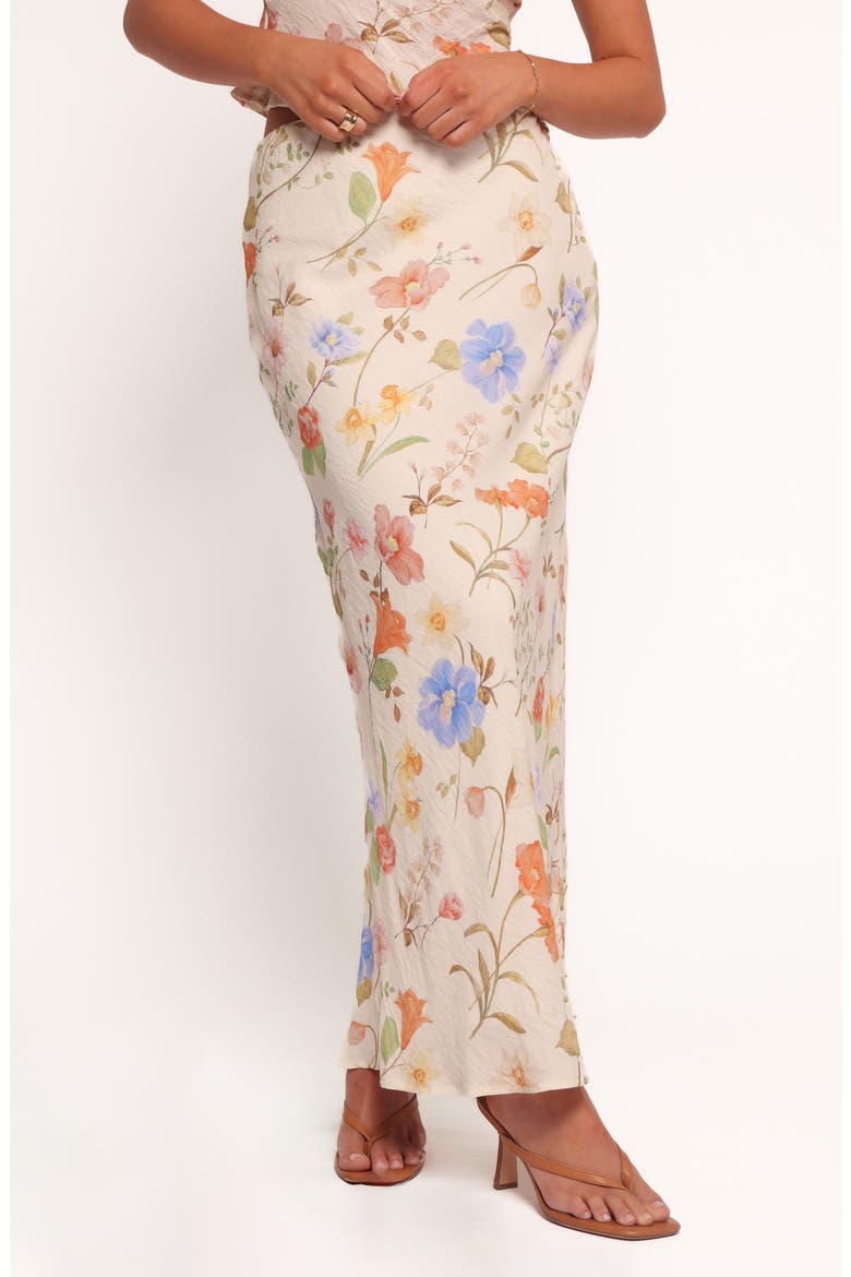 Giarda Floral Print Crinkle Maxi Skirt, Main, color, FLORAL