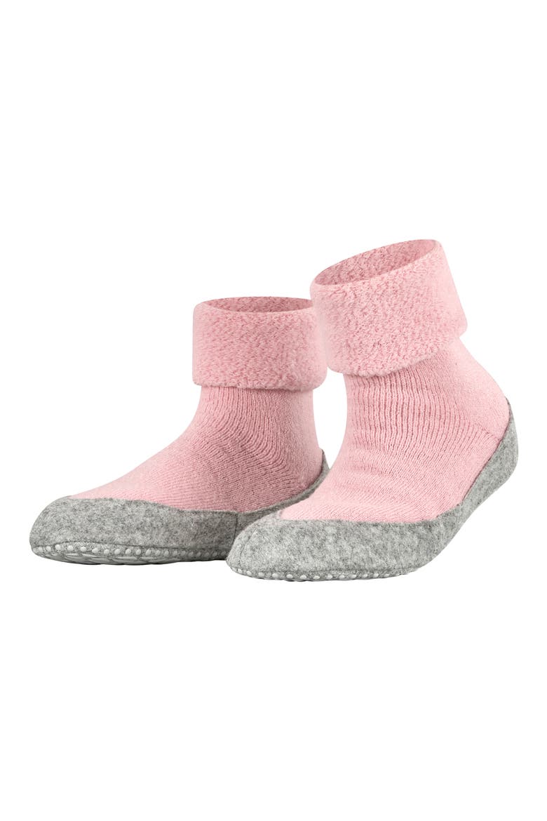 Cosy Stretch Wool Slipper Socks, Alternate, color, ALMOND BLOSSOM