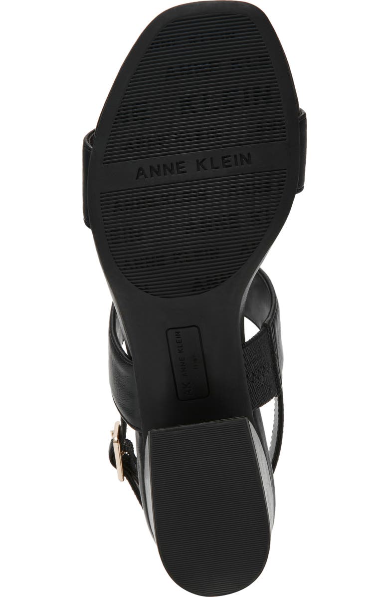 Anne Klein Macaron Block Heel Sandal, Alternate, color, Black