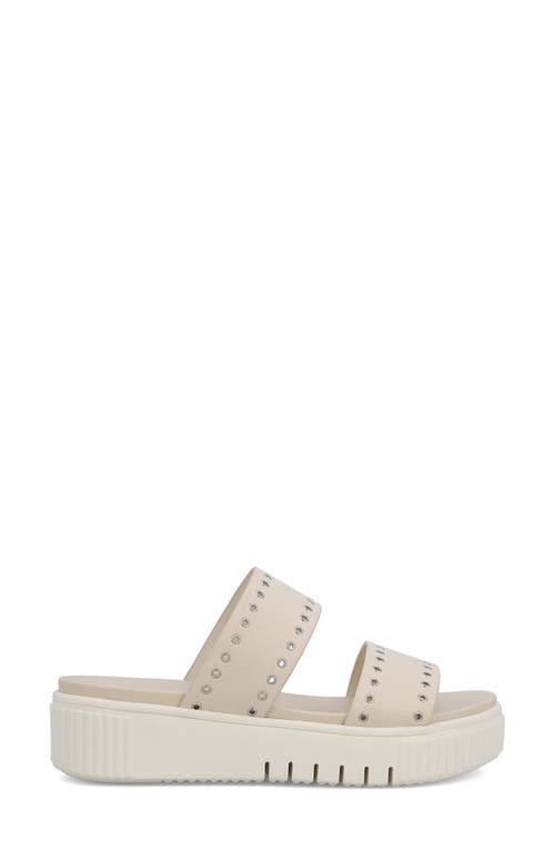 Mia Lexi Platform Slide Sandal In Seashell