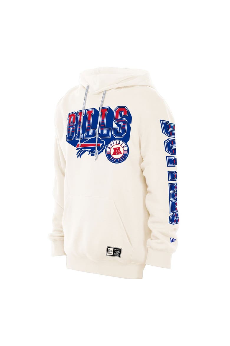 Men's New Era  Cream Buffalo Bills Dune Dust Hoodie, Alternate, color, Cream