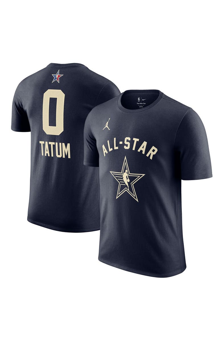 Jordan Brand Men's Jordan Brand Jayson Tatum Navy 2024 NBA All-Star Game Player Name & Number T-Shirt, Main, color, 