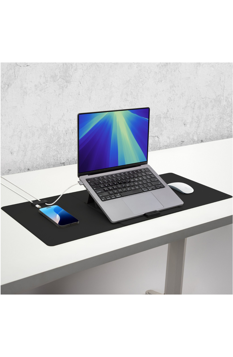 Function101 WorkPad Pro with Magentic Stand and Magnetic Cable Manager, Alternate, color, Black