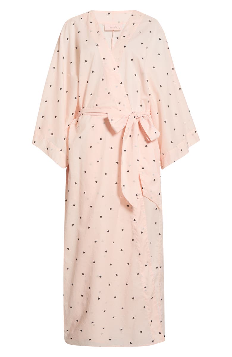 Papinelle Hearts Maxi Robe, Alternate, color, Rosewater