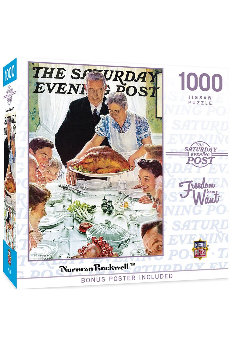 Freedom from Want 1000 Piece Puzzle, Main, color, Multicolor