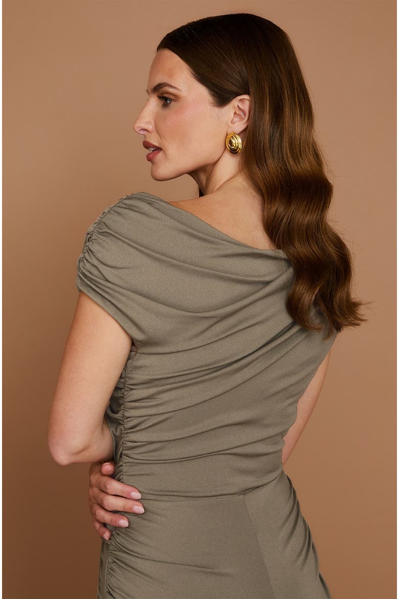 Knot Detail Maxi Dress, Alternate, color, Green