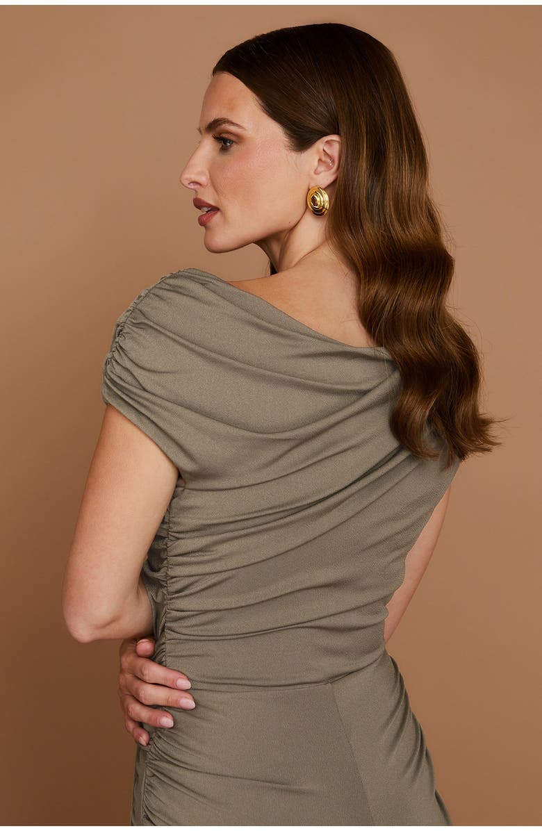 Six Stories Knot Detail Maxi Dress, Alternate, color, Green