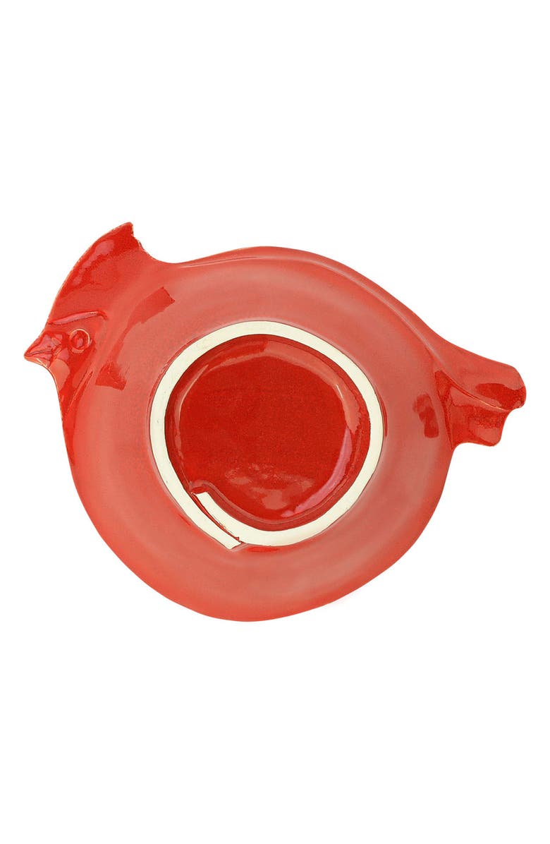 VIETRI Lastra Holiday Figural Red Bird Serving Bowl, Alternate, color, 