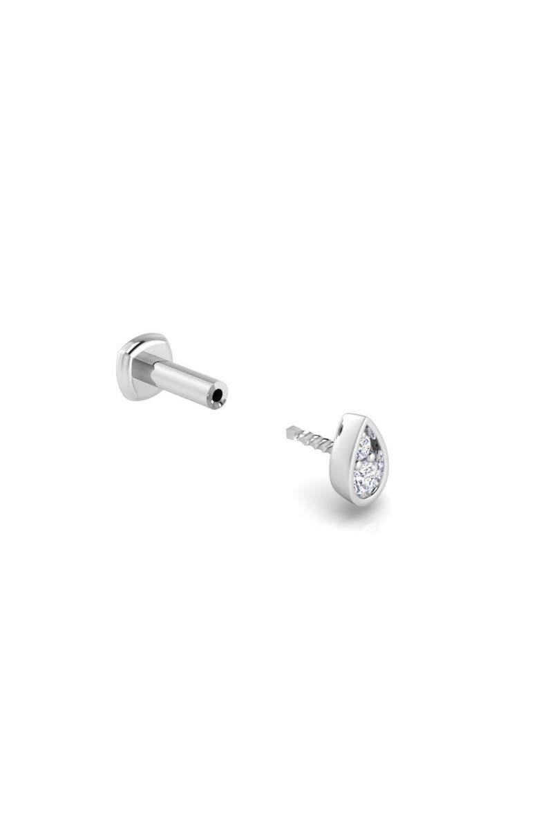 Seed2Stone Perfect-Pear Flat Back Stud, Alternate, color, White Gold