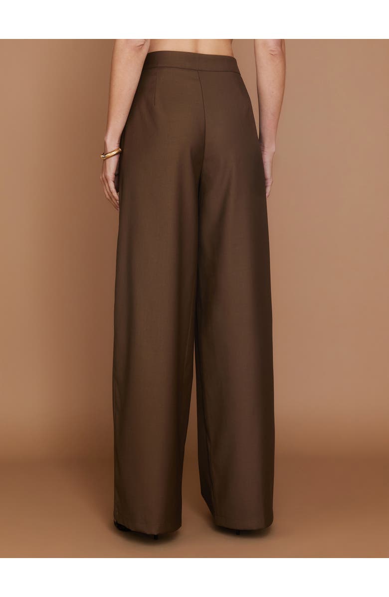 Six Stories Meredith Tailored Wide Leg Pants, Alternate, color, Chocolate