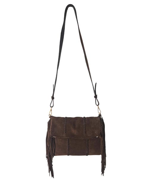 Medium Fringe Suede Crossbody Messenger