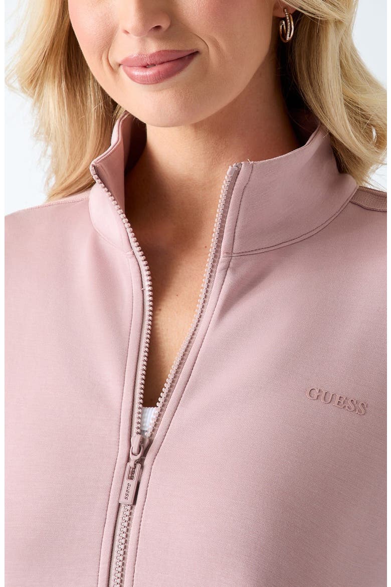 Lyra High Neck Jacket, Alternate, color, LIGHT PINK