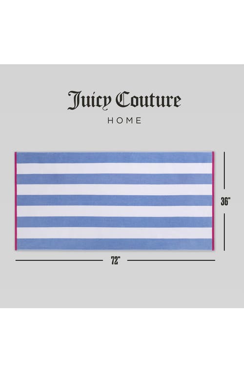 Juicy Couture Stripe Cotton Beach Towel