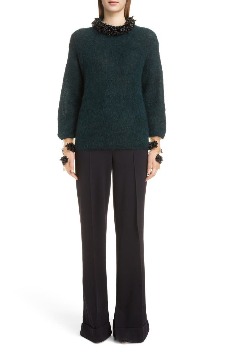 Toga Wide Leg Wool Blend Pants, Alternate, color, 