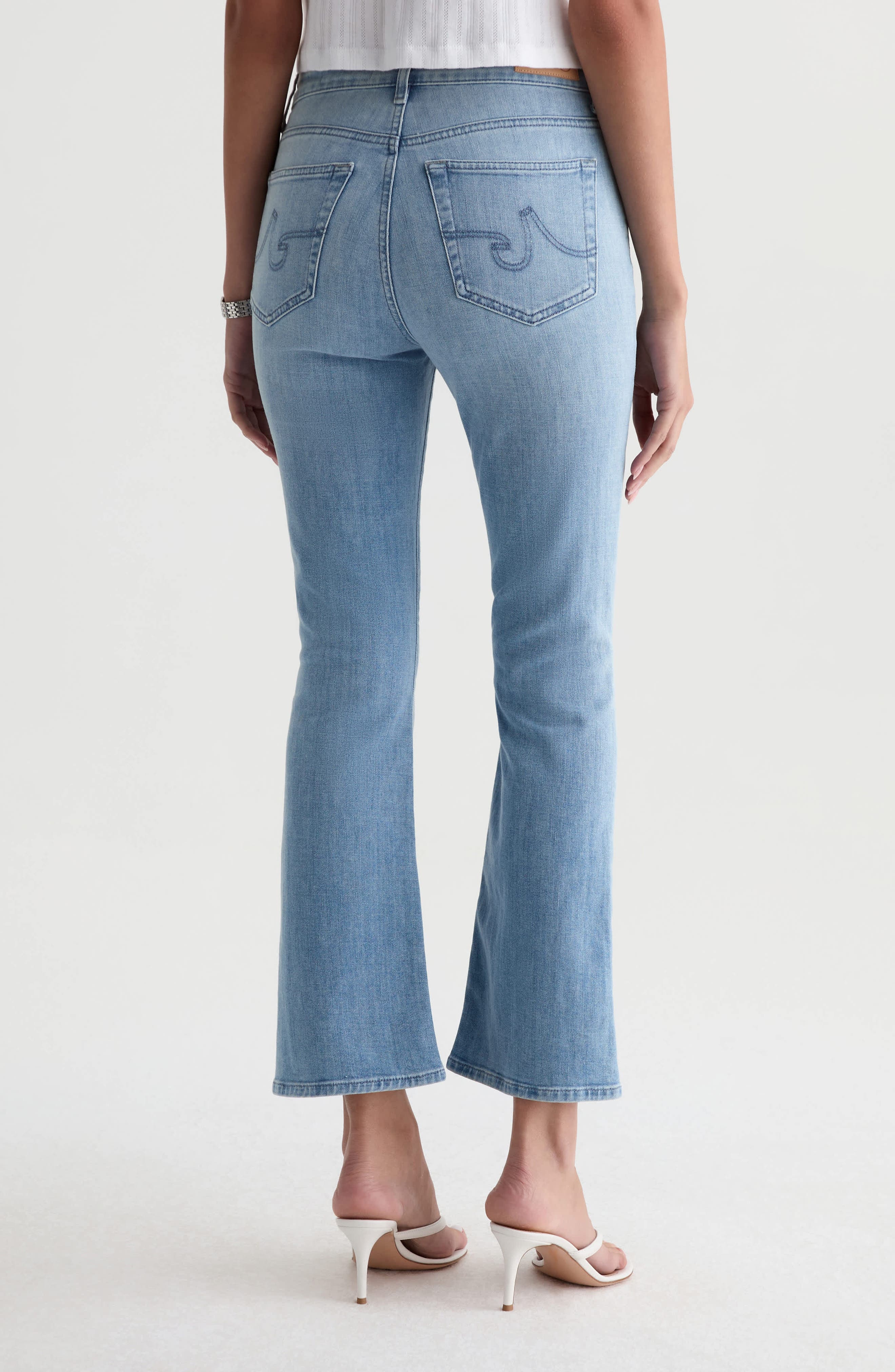 Farrah Mid Rise Crop Bootcut Jeans - image 2