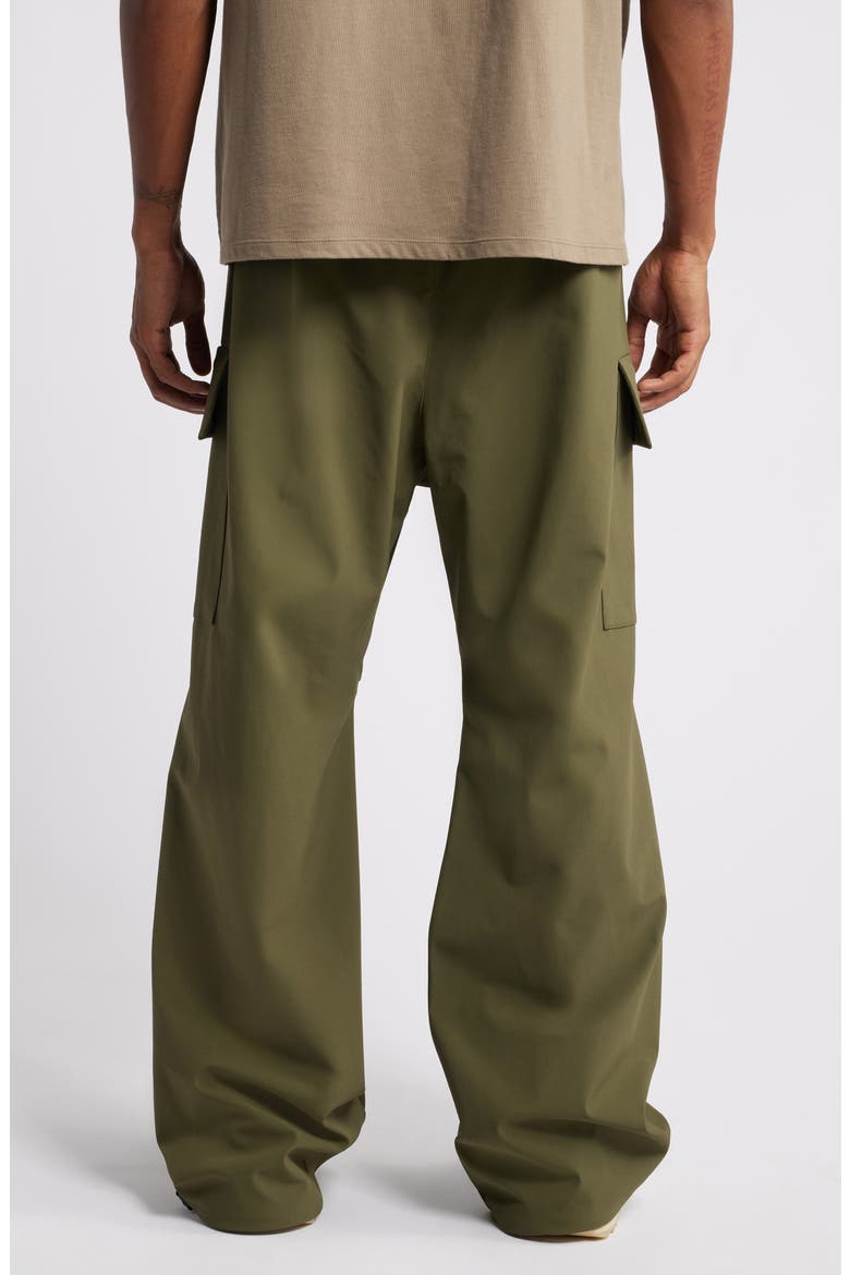 Bonded Nylon Blend Cargo Drawstring Field Pants, Alternate, color, MILITARY