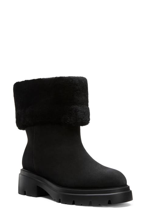 Hudson Genuine Shearling Cuff Bootie (Women)