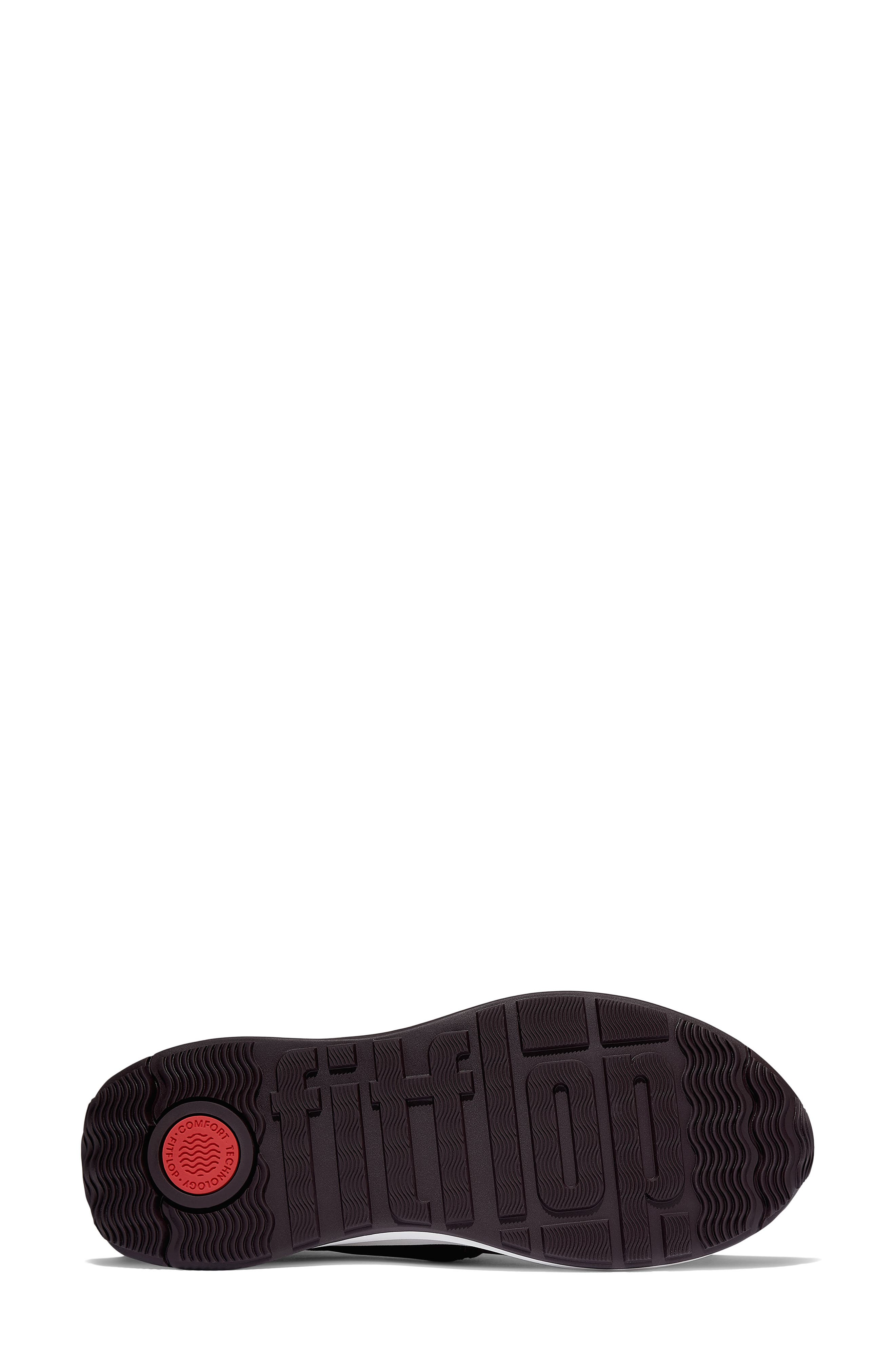 FitFlop F-Mode Flow Crystal Strap Quilted Mary Jane Sneaker, Alternate, color, Plumberry