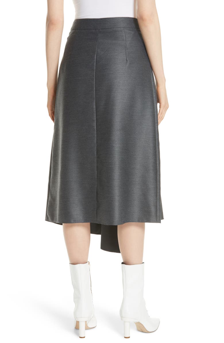 Tibi Asymmetrical Drape Skirt, Alternate, color,